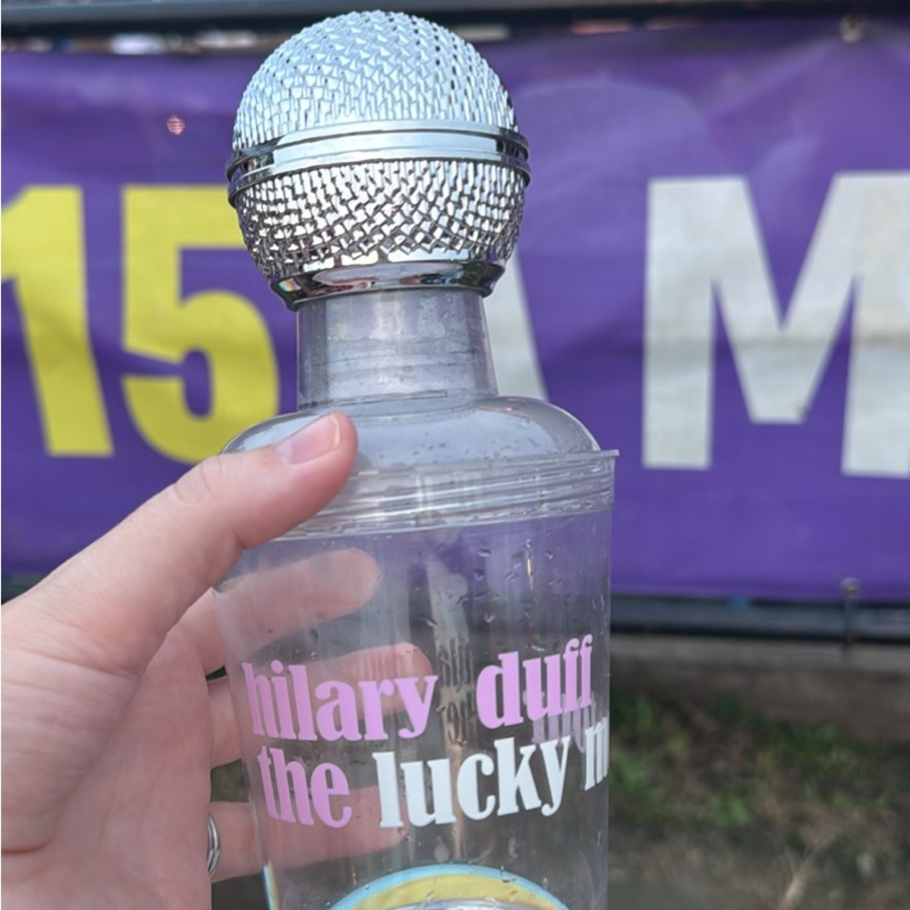Hilary Duff The Lucky Me Shaker Cup with Silver Microphone Cap